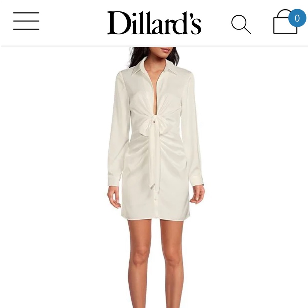 Gianni Bini Shayla Satin Shirt Dress